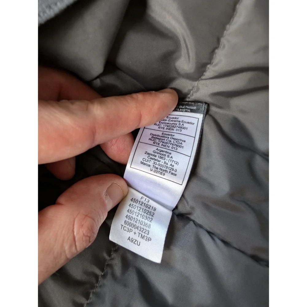 The North Face Mens Large Coat Graphite Komper‎ Insulated Softshell Jacket Gray